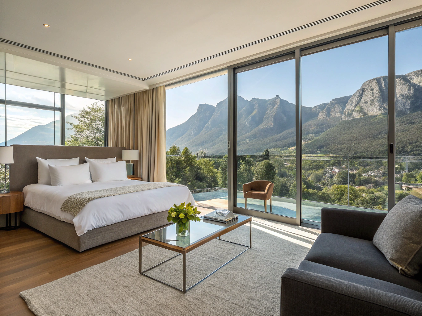 Luxury hotel suite overlooking the Sacred Valley