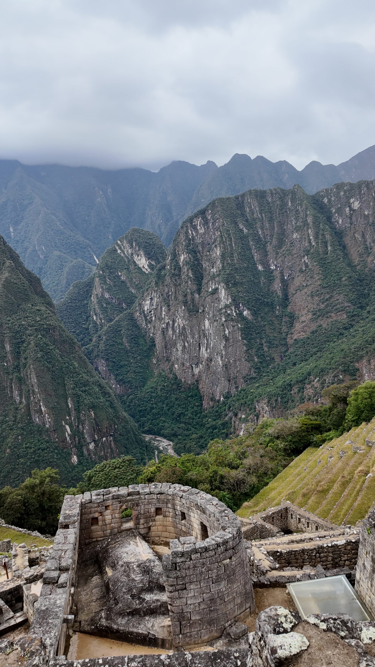 Panoramic view of the Sacred Valley landscape in Peru