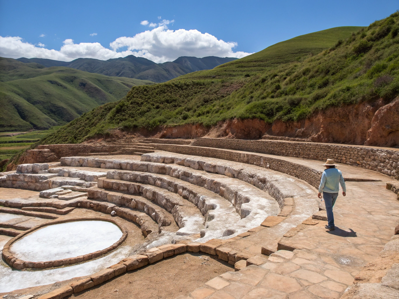 Ancient salt pans of Maras in the Sacred Valley